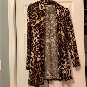 Cheetah print cardigan